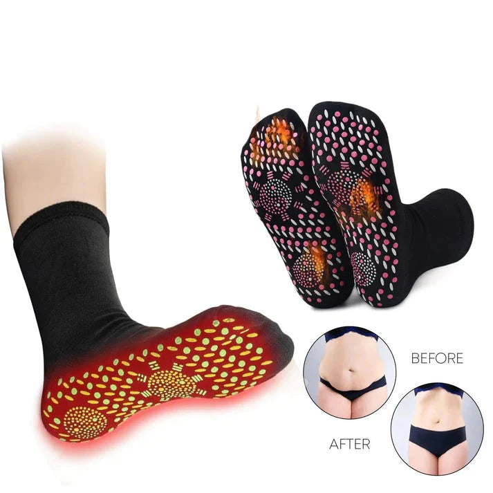 SlimStep Tourmaline Slimming & Self-Heating Socks