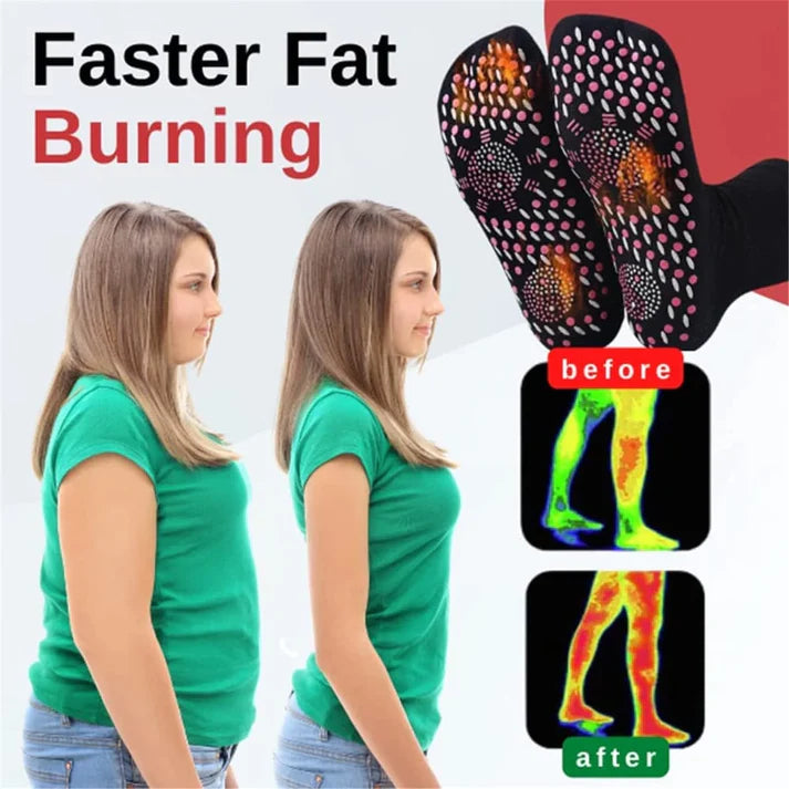 SlimStep Tourmaline Slimming & Self-Heating Socks