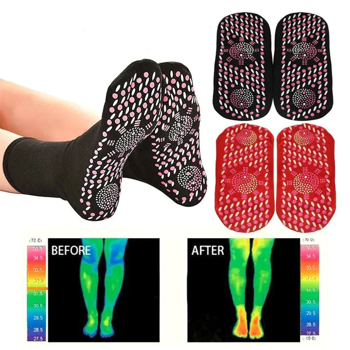 SlimStep Tourmaline Slimming & Self-Heating Socks