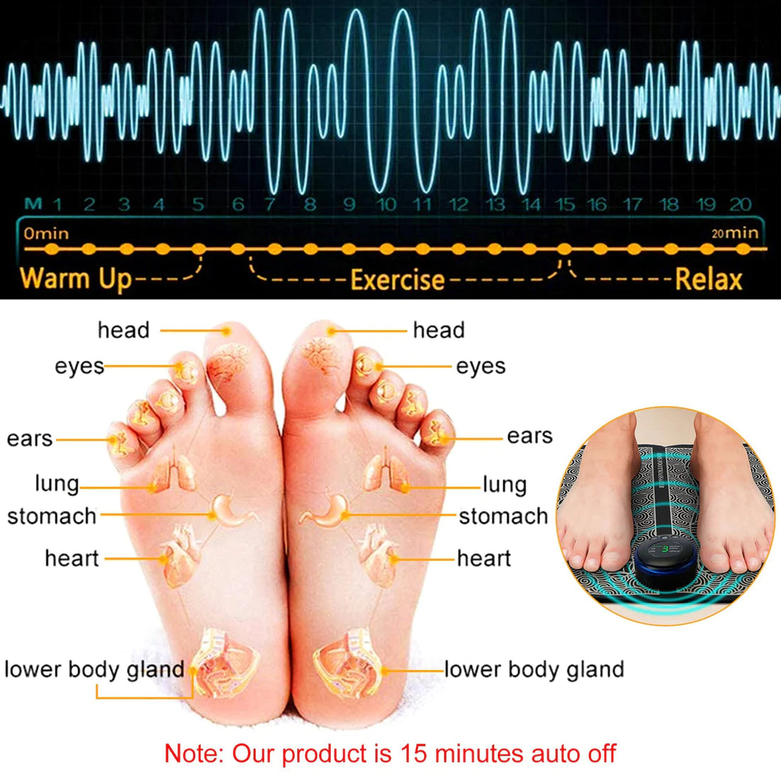 Portable Acupoints Massage Foot Mat