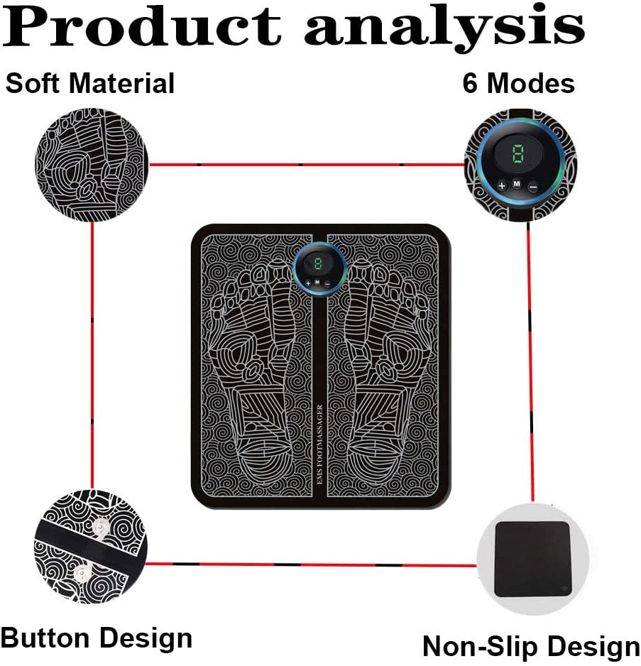 Portable Acupoints Massage Foot Mat